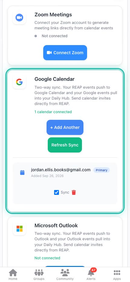 Calendar Connected